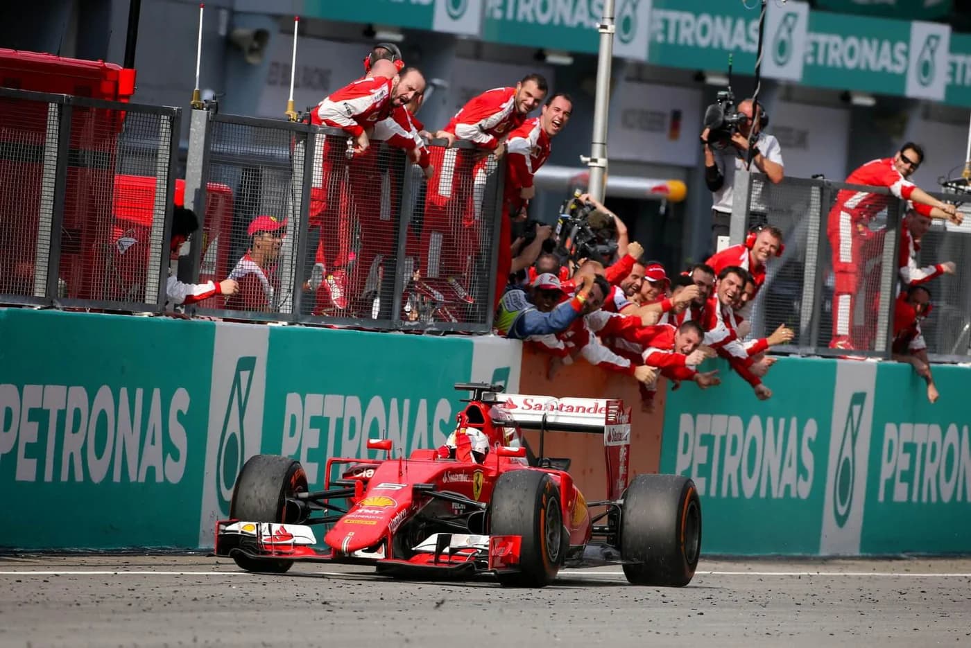 Sebastian Vettel 2015 Malaysian Grand Prix